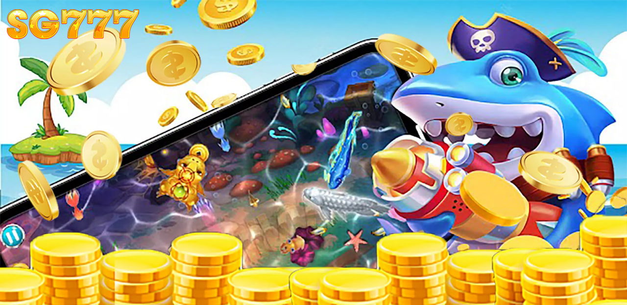 Experience receiving huge coins when participating in pirate fish hunting